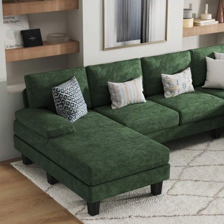 MILO 110" SECTIONAL - GREEN
