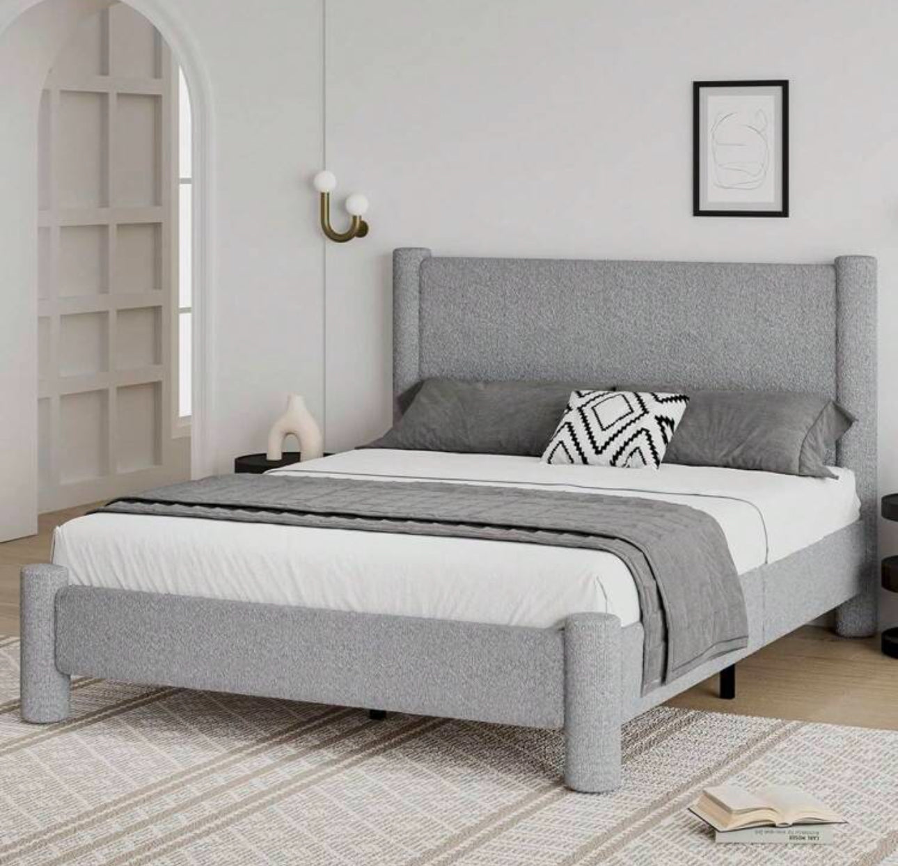 HAVEN PLATFORM BED FRAME - GRAY