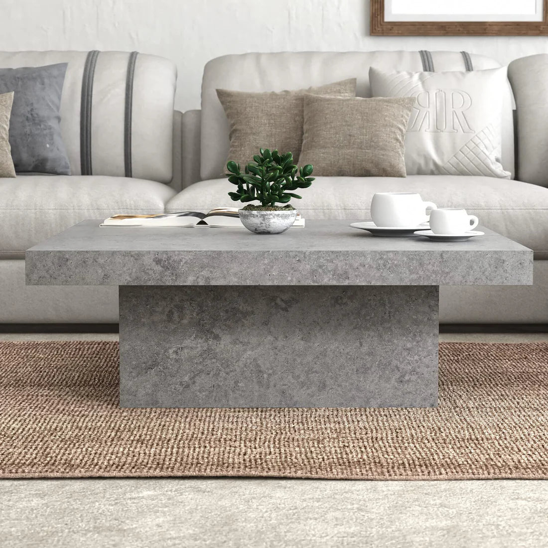 CARMELO COFFEE TABLE - CONCRETE GRAY