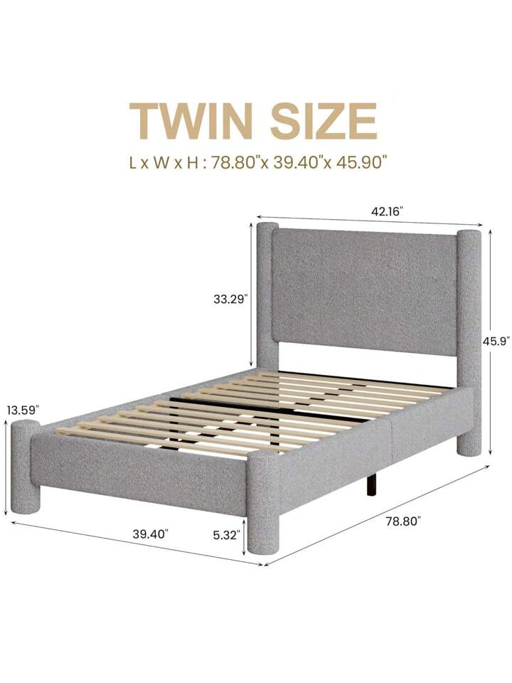 HAVEN PLATFORM BED FRAME - GRAY