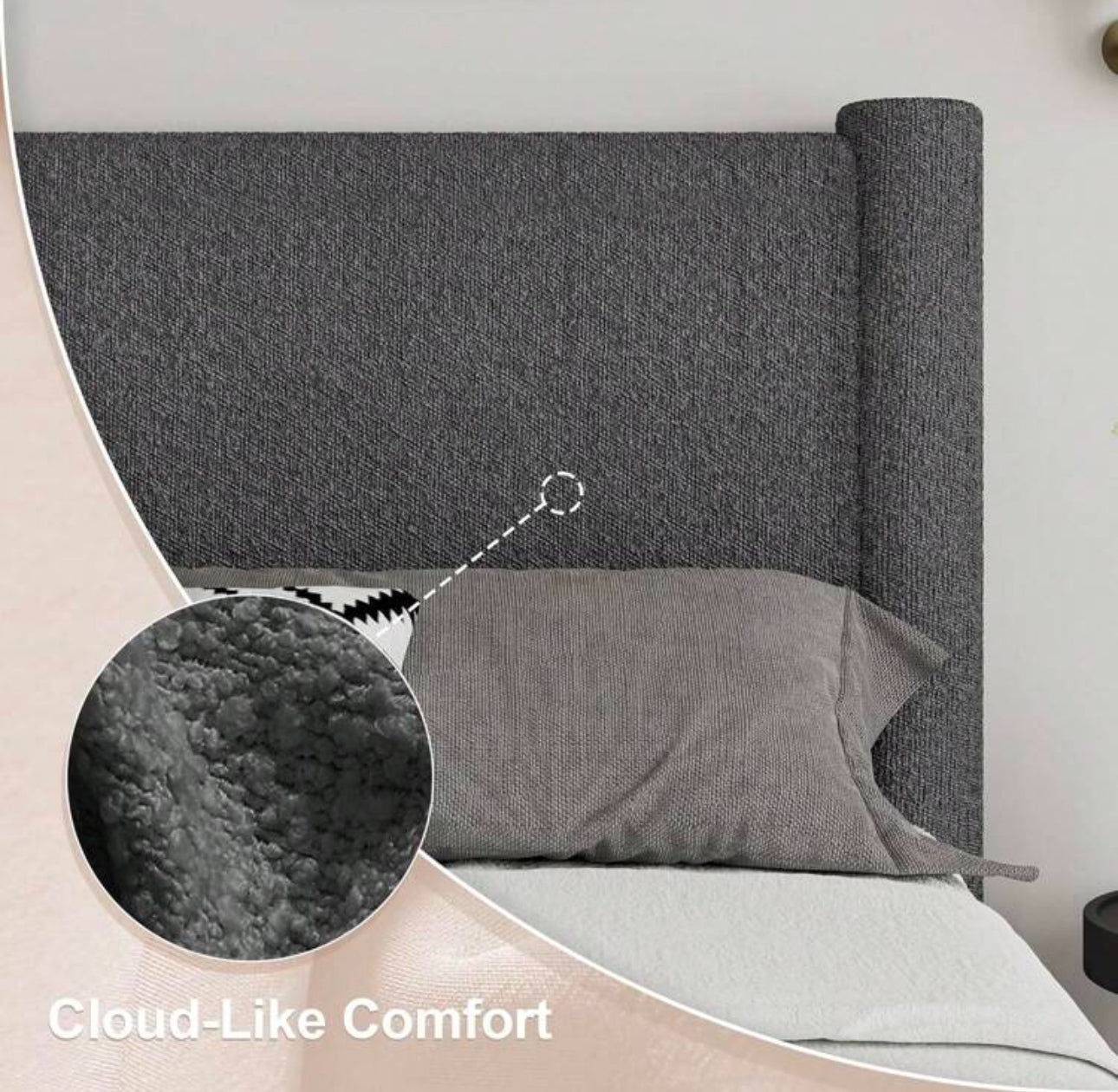 HAVEN PLATFORM BED FRAME - DARK GRAY