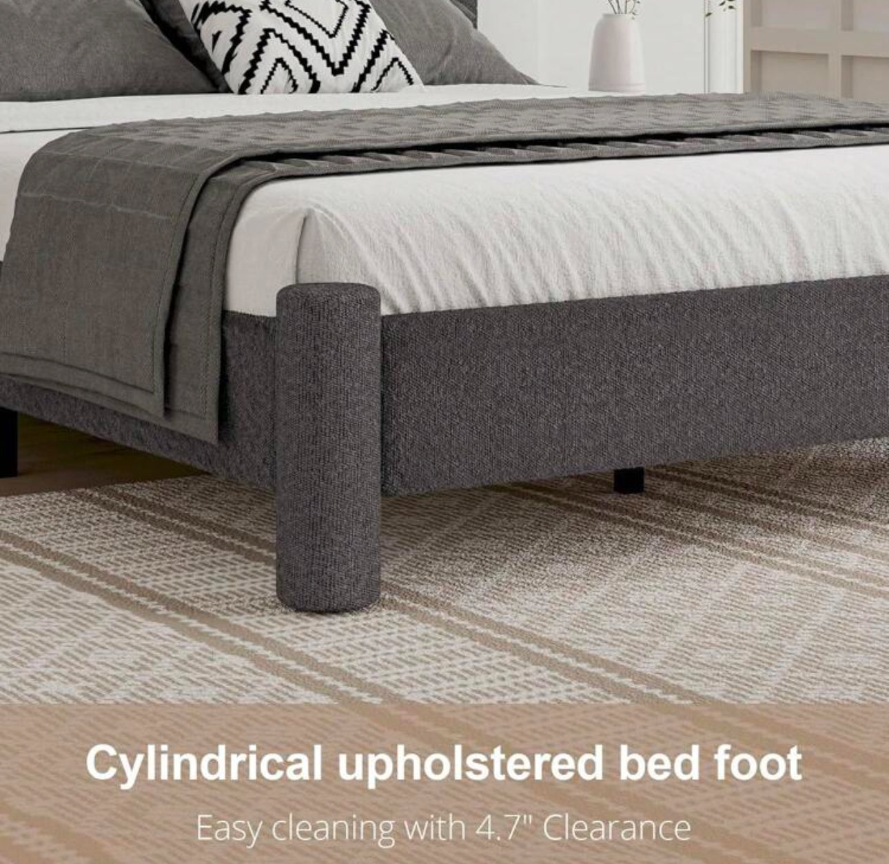 HAVEN PLATFORM BED FRAME - DARK GRAY