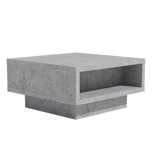 CARMELO COFFEE TABLE W/ STORAGE - CONCRETE GRAY