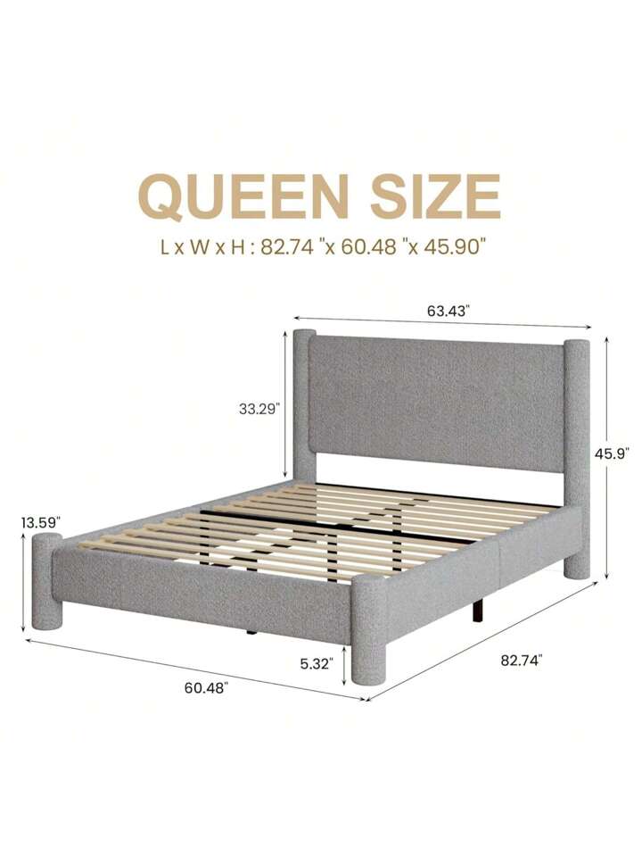 HAVEN PLATFORM BED FRAME - GRAY