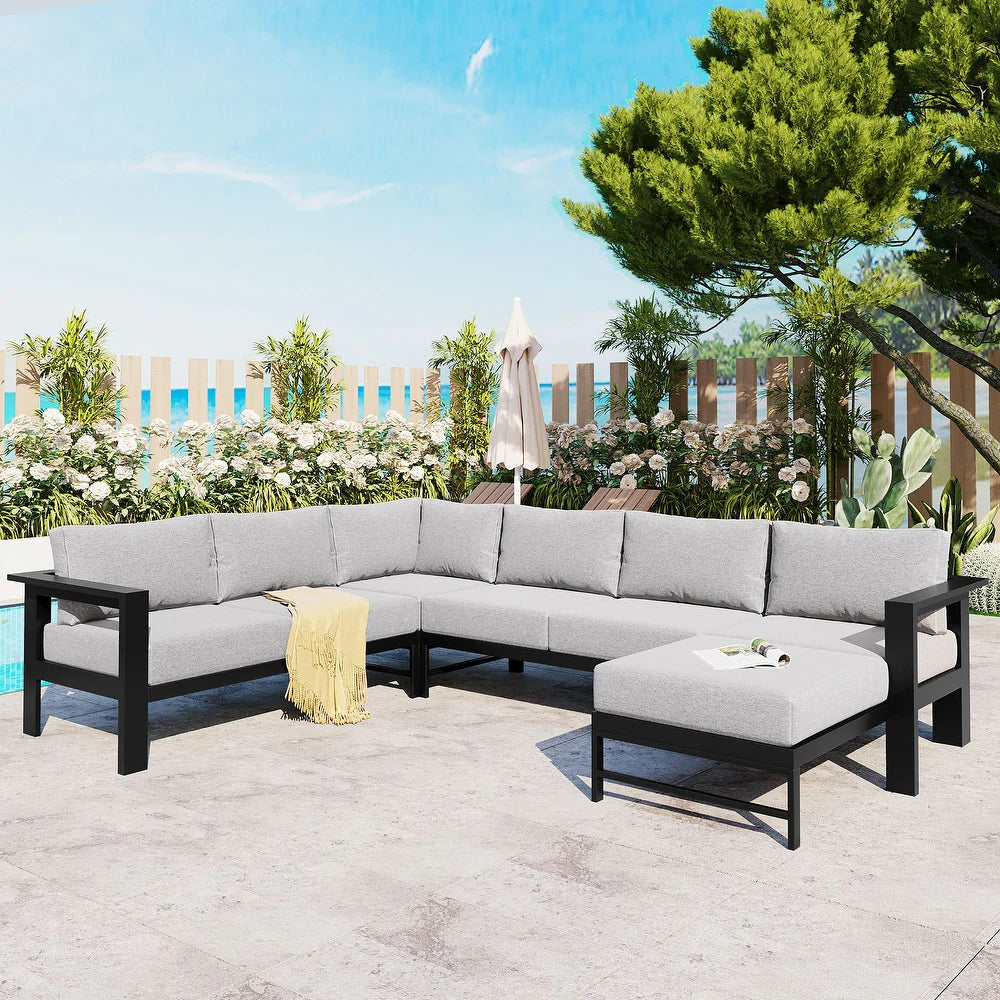 MONROE OUTDOOR SECTIONAL - GRAY