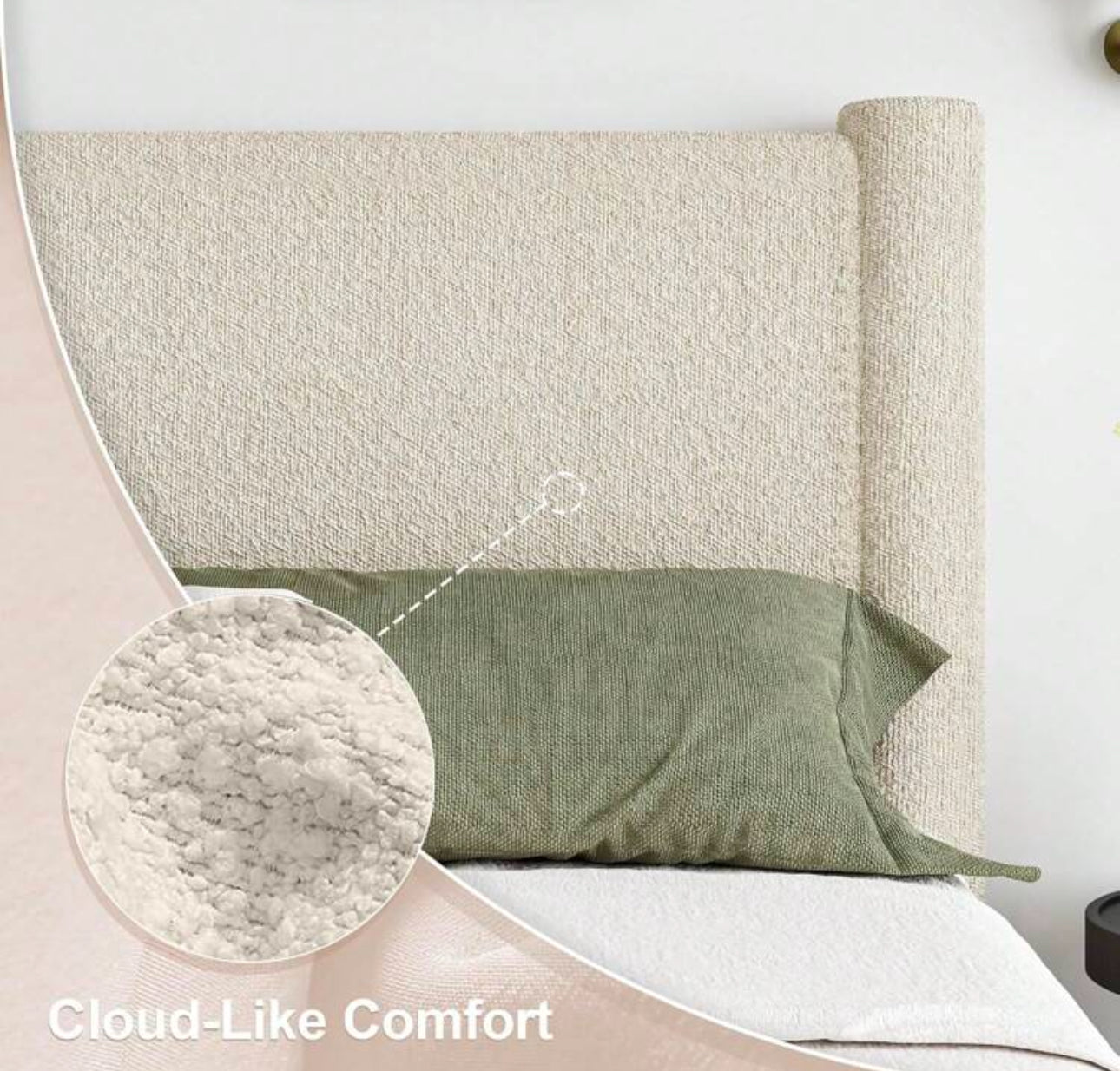 HAVEN PLATFORM BED FRAME - BEIGE