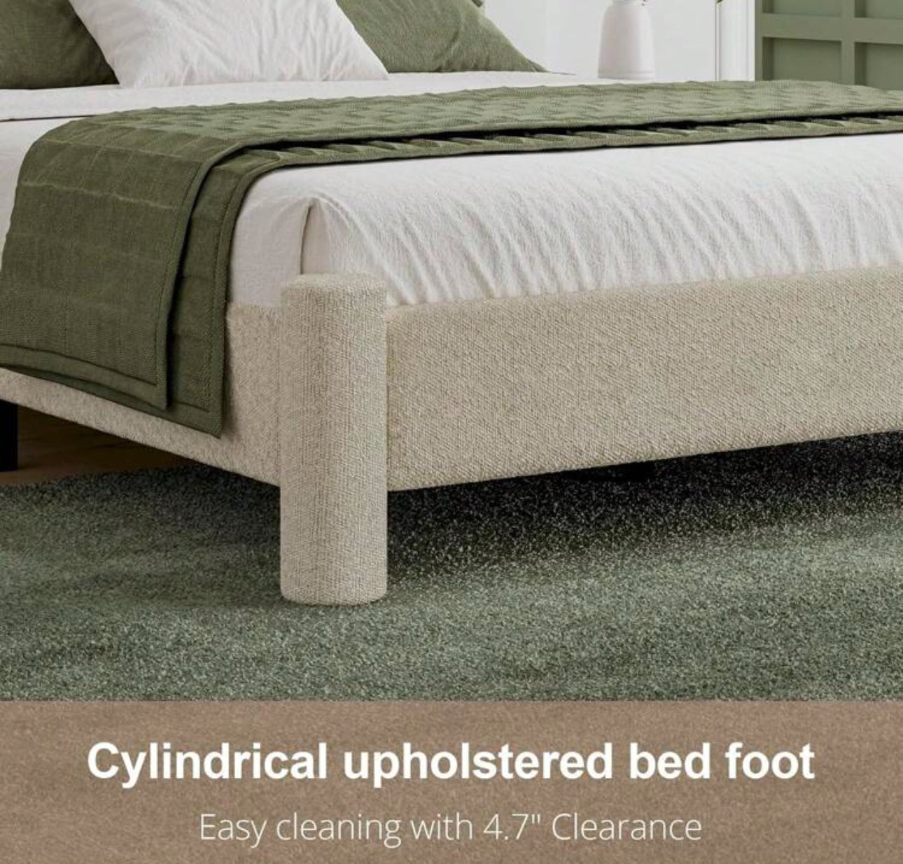 HAVEN PLATFORM BED FRAME - BEIGE