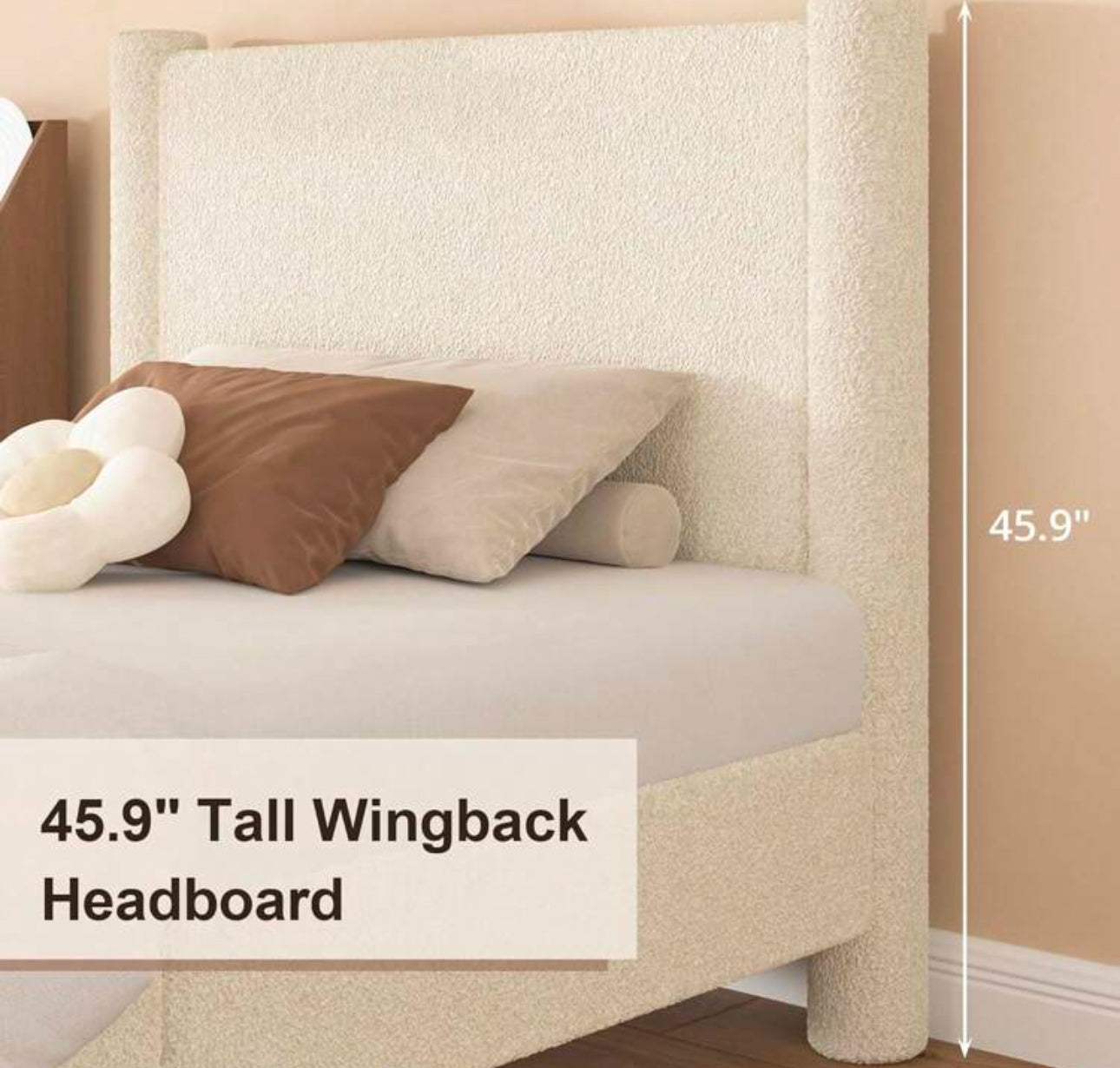 HAVEN PLATFORM BED FRAME - BEIGE