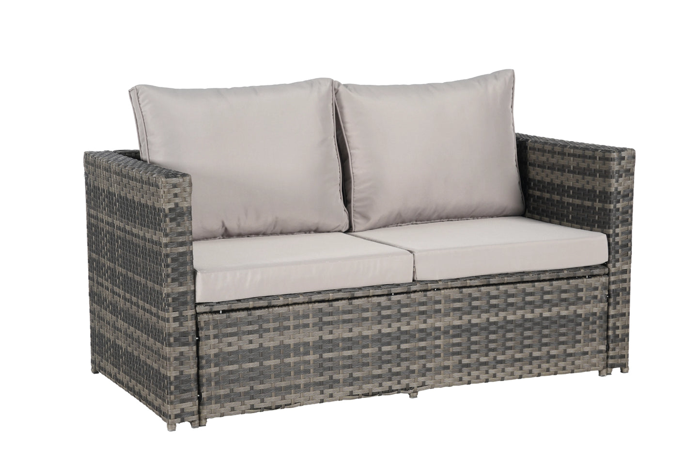CATALINA 6-PIECE OUTDOOR LOUNGE SET - GRAY / GRAY