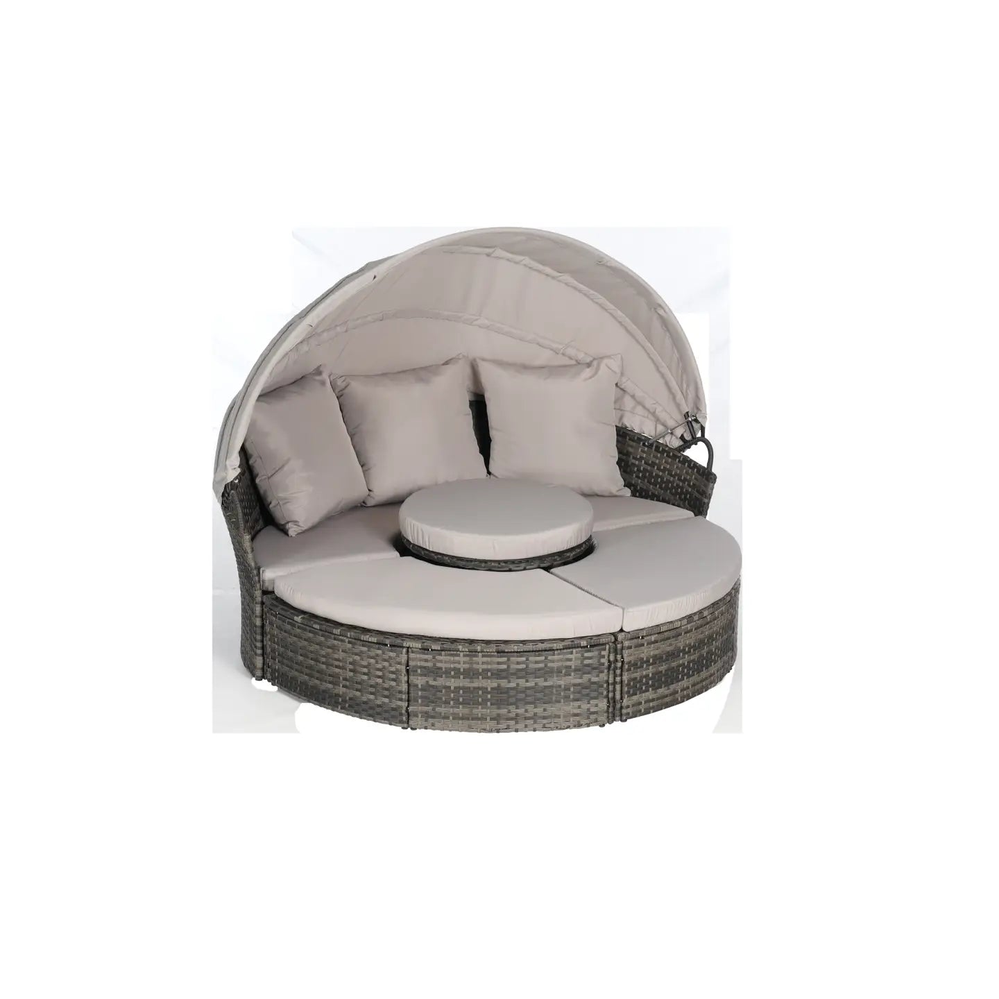 CATALINA OUTDOOR DAY BED - GRAY / GRAY