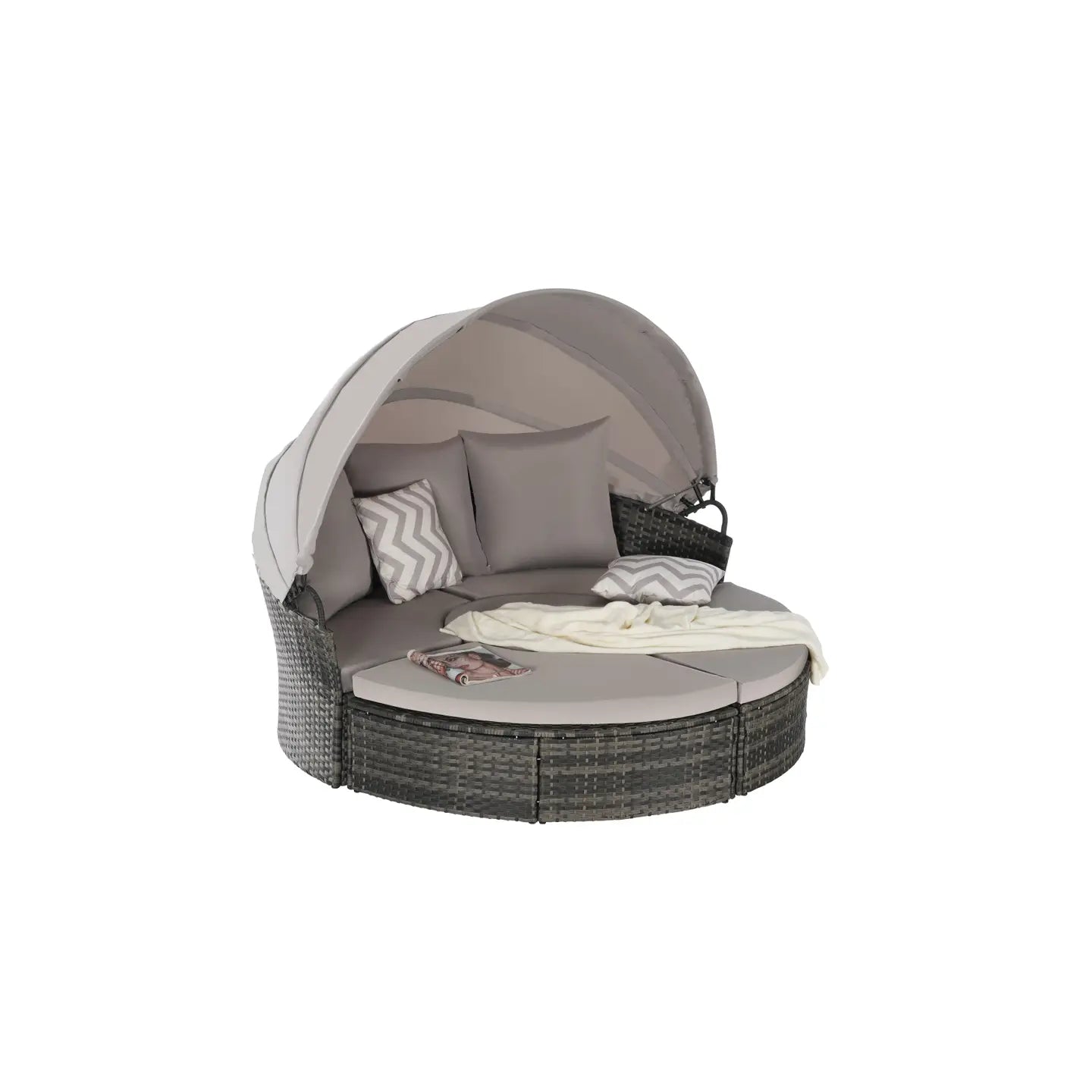 CATALINA OUTDOOR DAY BED - GRAY / GRAY