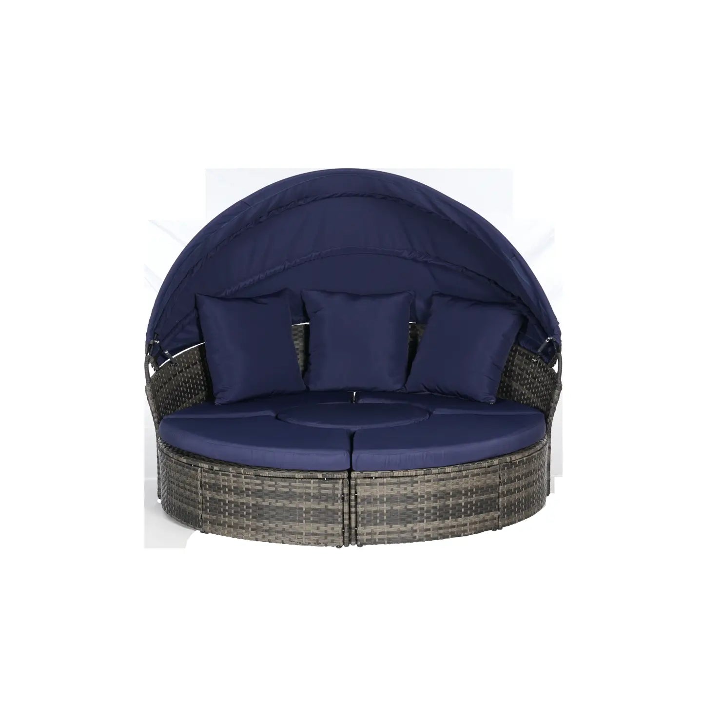 CATALINA OUTDOOR DAY BED - GRAY / NAVY