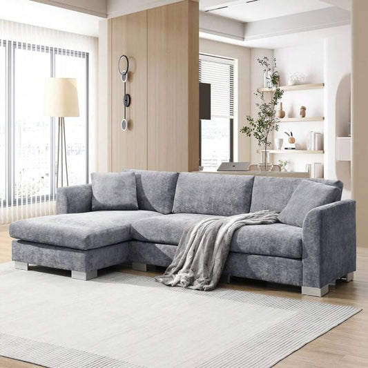 LAYLA 96" SECTIONAL - DARK GRAY