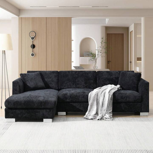 LAYLA 96" SECTIONAL - BLACK