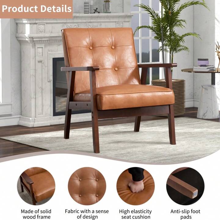 BRONTË ACCENT CHAIR - ORANGE
