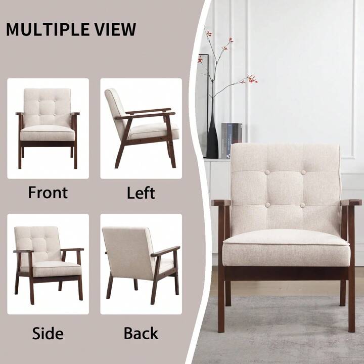 BRONTË ACCENT CHAIR - BEIGE