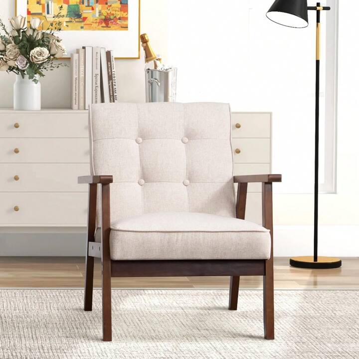 BRONTË ACCENT CHAIR - BEIGE
