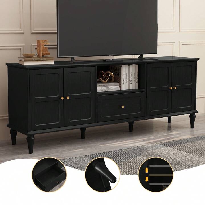 KENSINGTON 67” MEDIA CONSOLE - BLACK