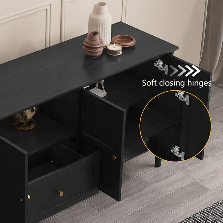 KENSINGTON 67” MEDIA CONSOLE - BLACK