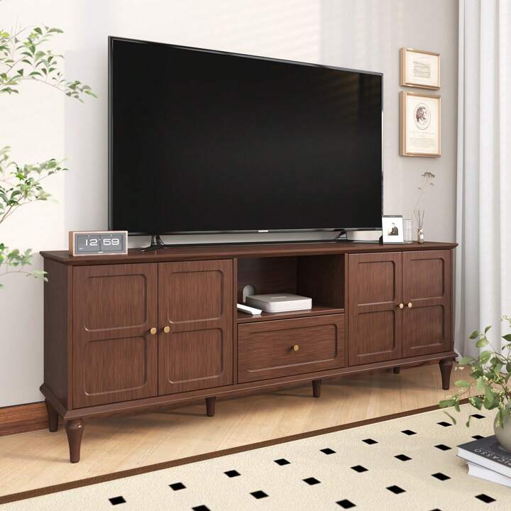 KENSINGTON 67” MEDIA CONSOLE - BROWN