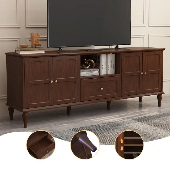 KENSINGTON 67” MEDIA CONSOLE - BROWN