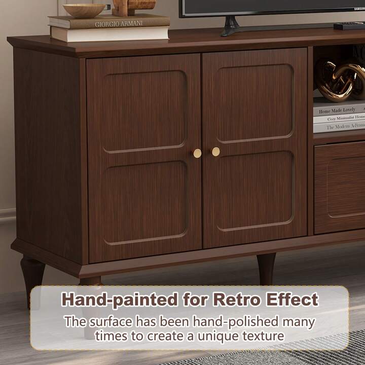 KENSINGTON 67” MEDIA CONSOLE - BROWN