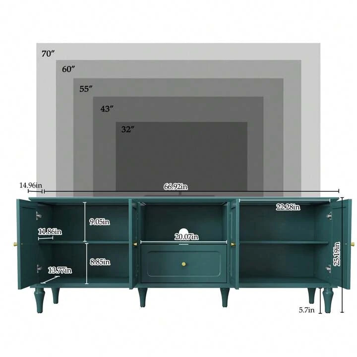 KENSINGTON 67” MEDIA CONSOLE - GREEN