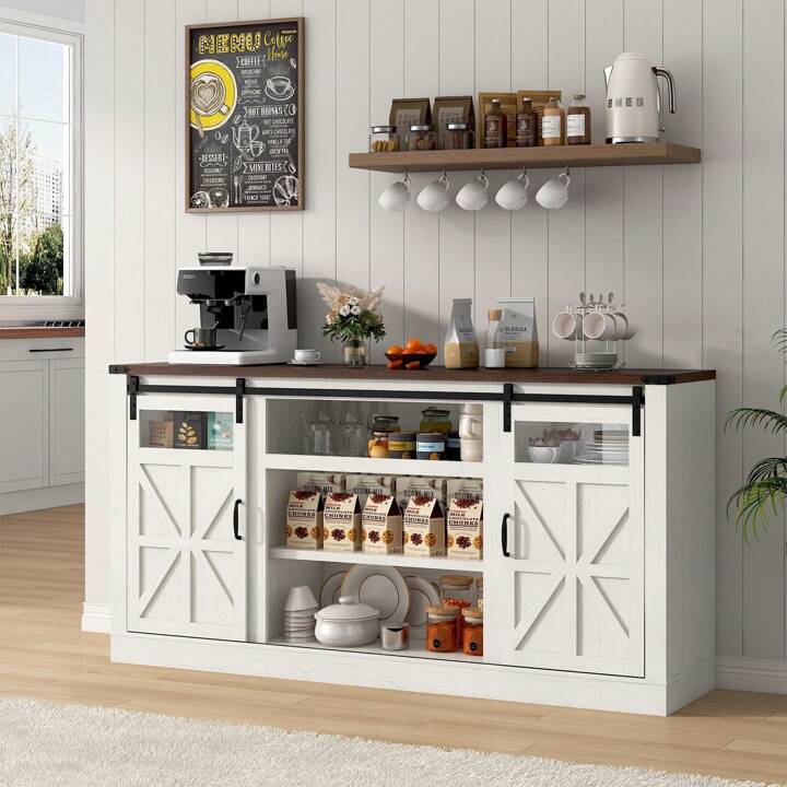 SHEFFIELD 66” MEDIA CONSOLE - WHITE