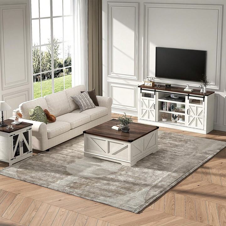 SHEFFIELD 66” MEDIA CONSOLE - WHITE