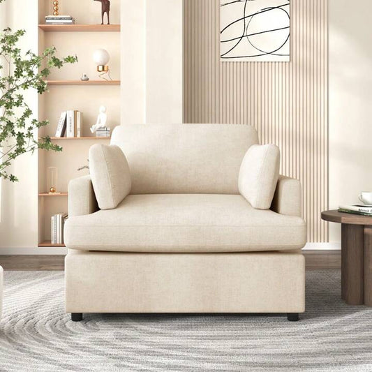 HAWTHORNE OVERSIZED LOUNGE CHAIR - IVORY