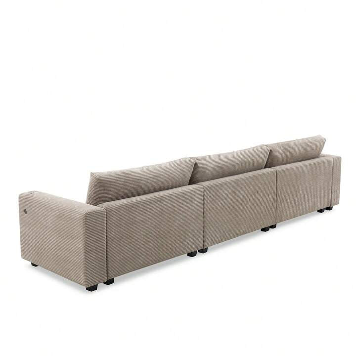 MERA 134" SECTIONAL - KHAKI