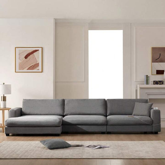 MERA 134" SECTIONAL - GRAY