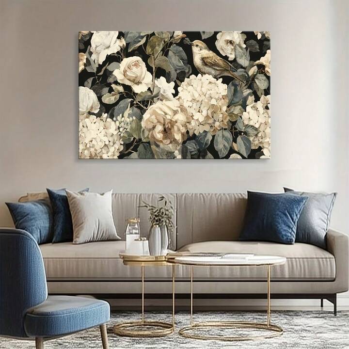 AUTUMN BIRD CANVAS WALL ART