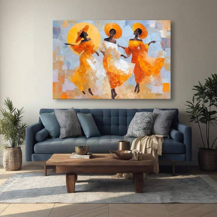GIRL DANCING CANVAS WALL ART