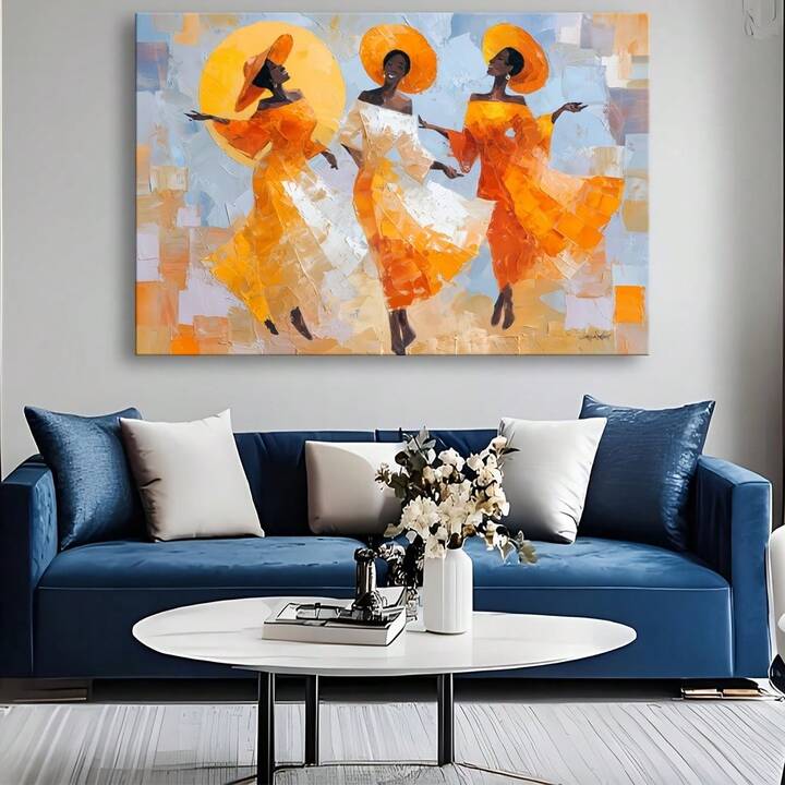 GIRL DANCING CANVAS WALL ART