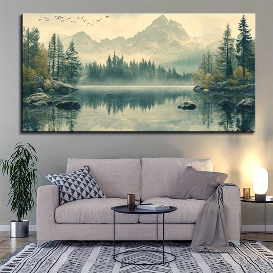 SNOW MOUNTAIN CANVAS WALL ART