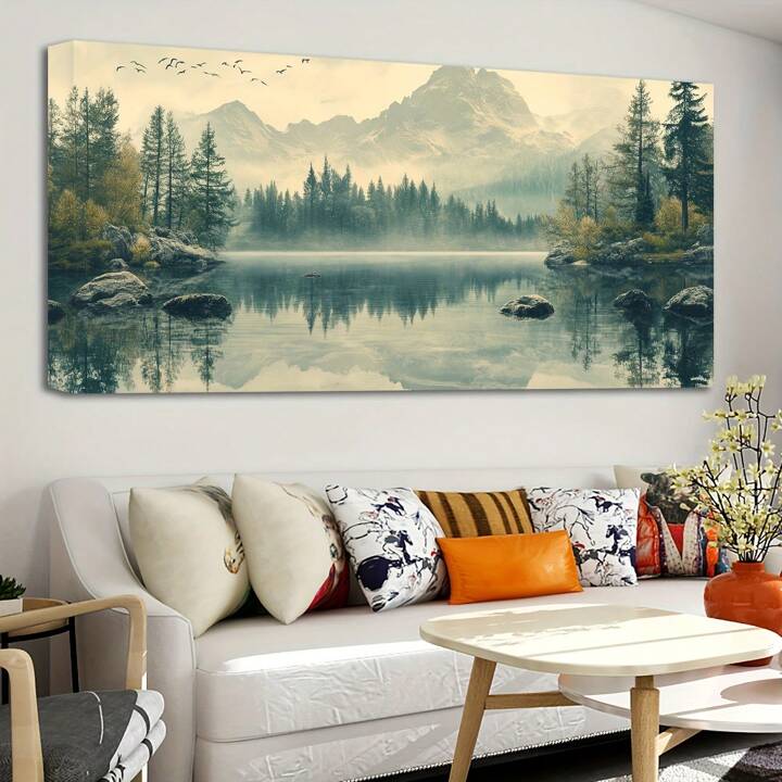 SNOW MOUNTAIN CANVAS WALL ART