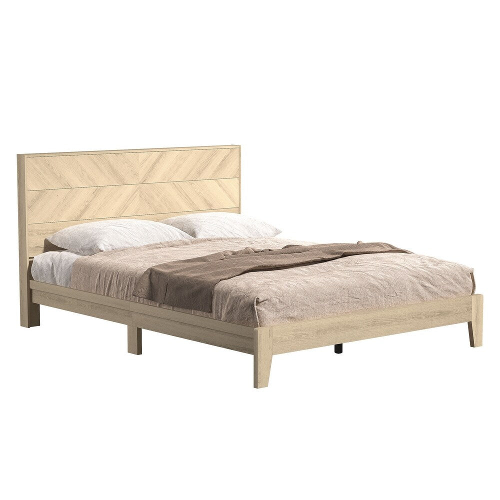 CLARA PLATFORM BED FRAME - OSLO OAK