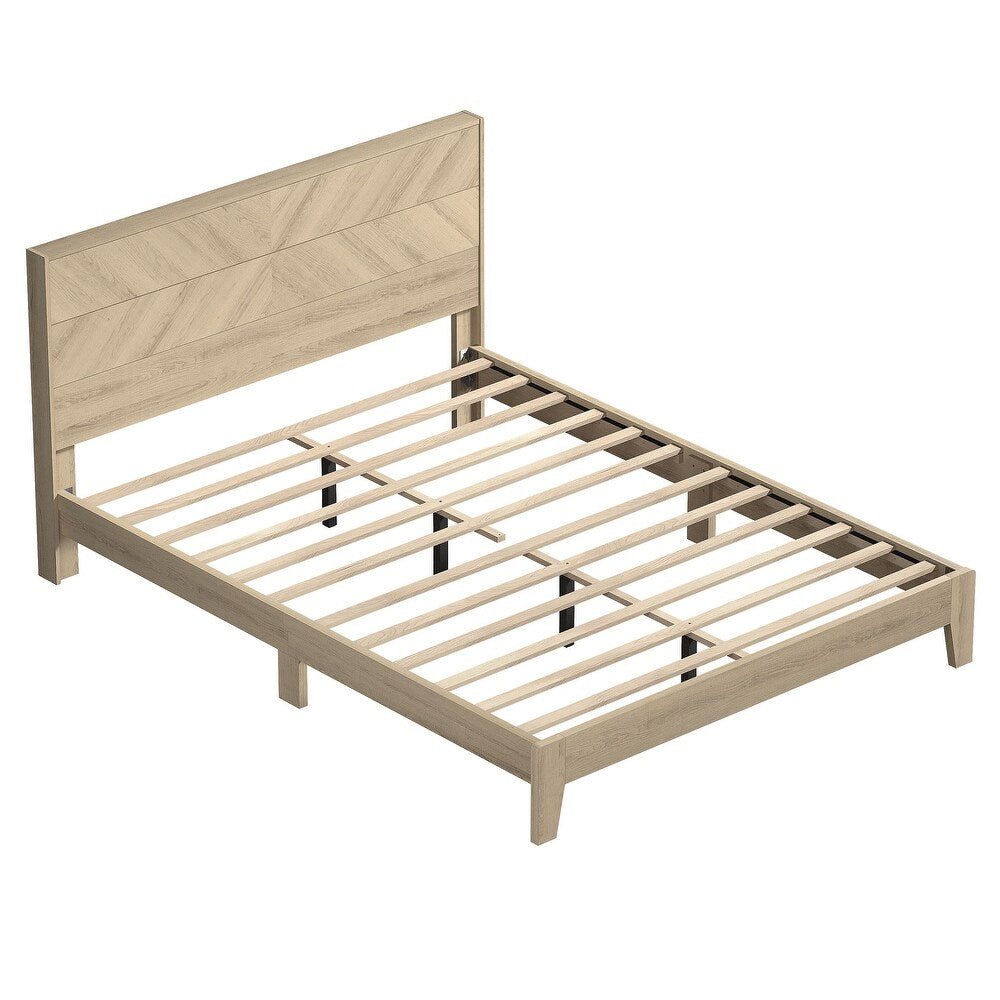 CLARA PLATFORM BED FRAME - OSLO OAK